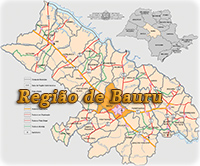 Mapa Bauru