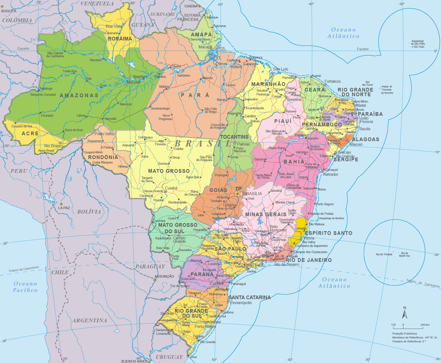 MAPA BRASILEIRO (Mapa Brasil Total) – Download